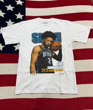 Slam Cade Cunningham Detroit Pistons Cover T-Shirt White